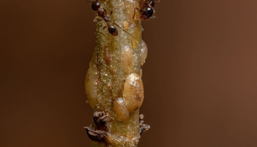 Scales on houseplant