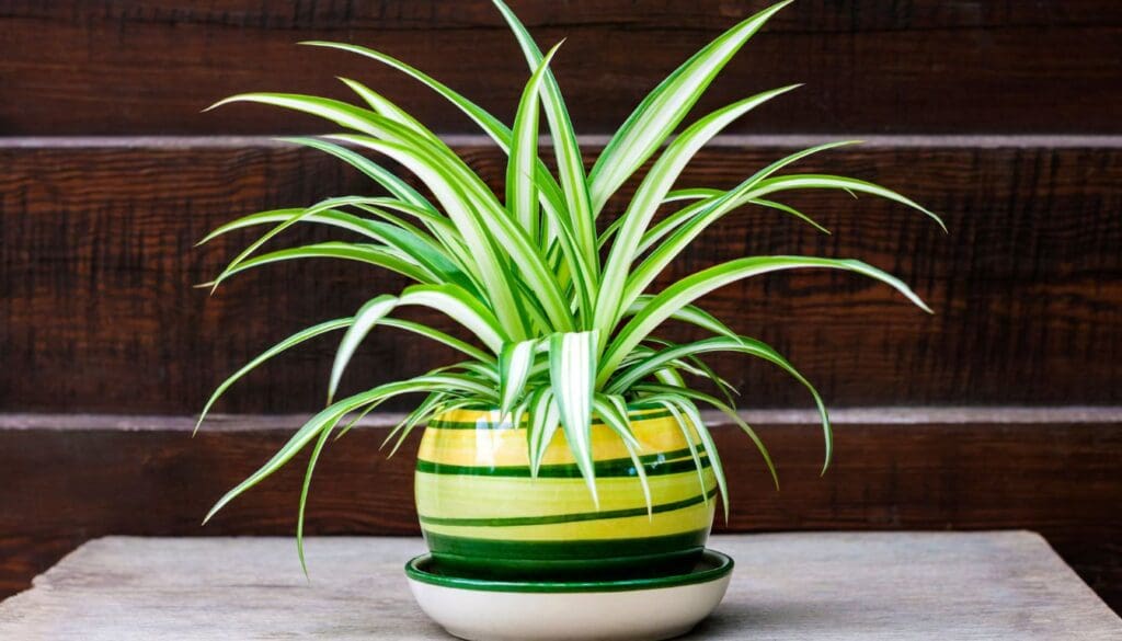 Spider plantChlorophytum comosum placement
