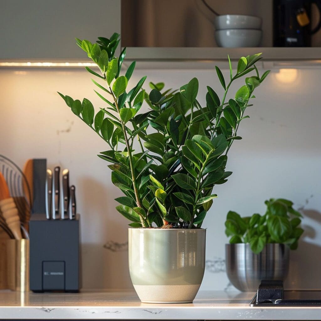 zz plant on cabinet