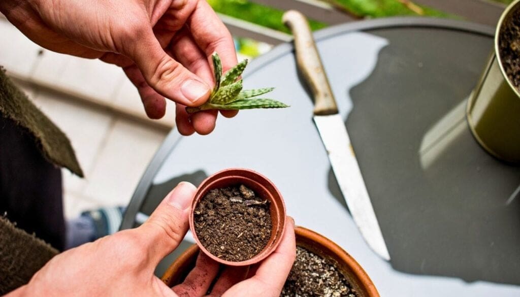 Succulent repotting 5