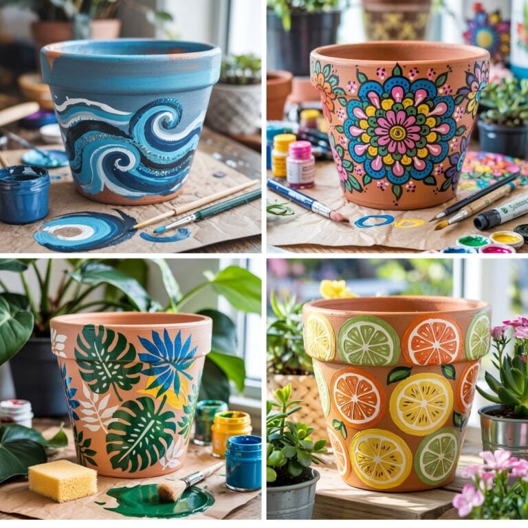 7 Terracotta Pot Painting Ideas for Summer Decor