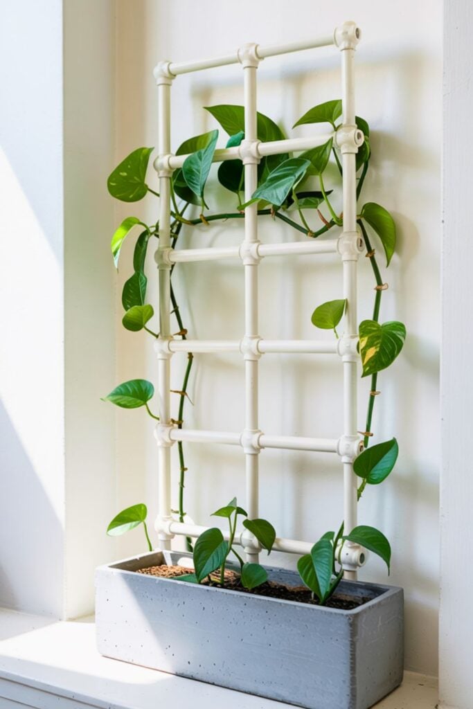 PVC Pipe Grid Trellis