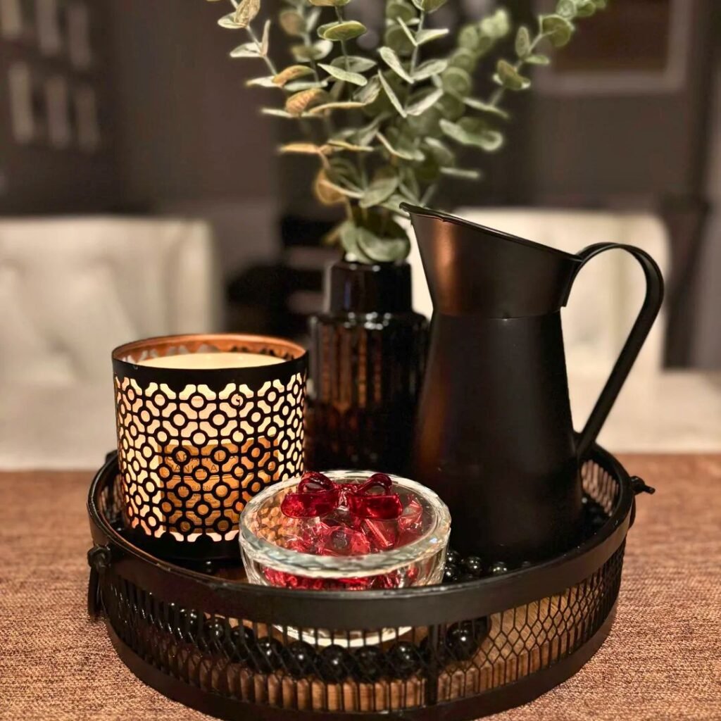 favorite scented candle near your plants