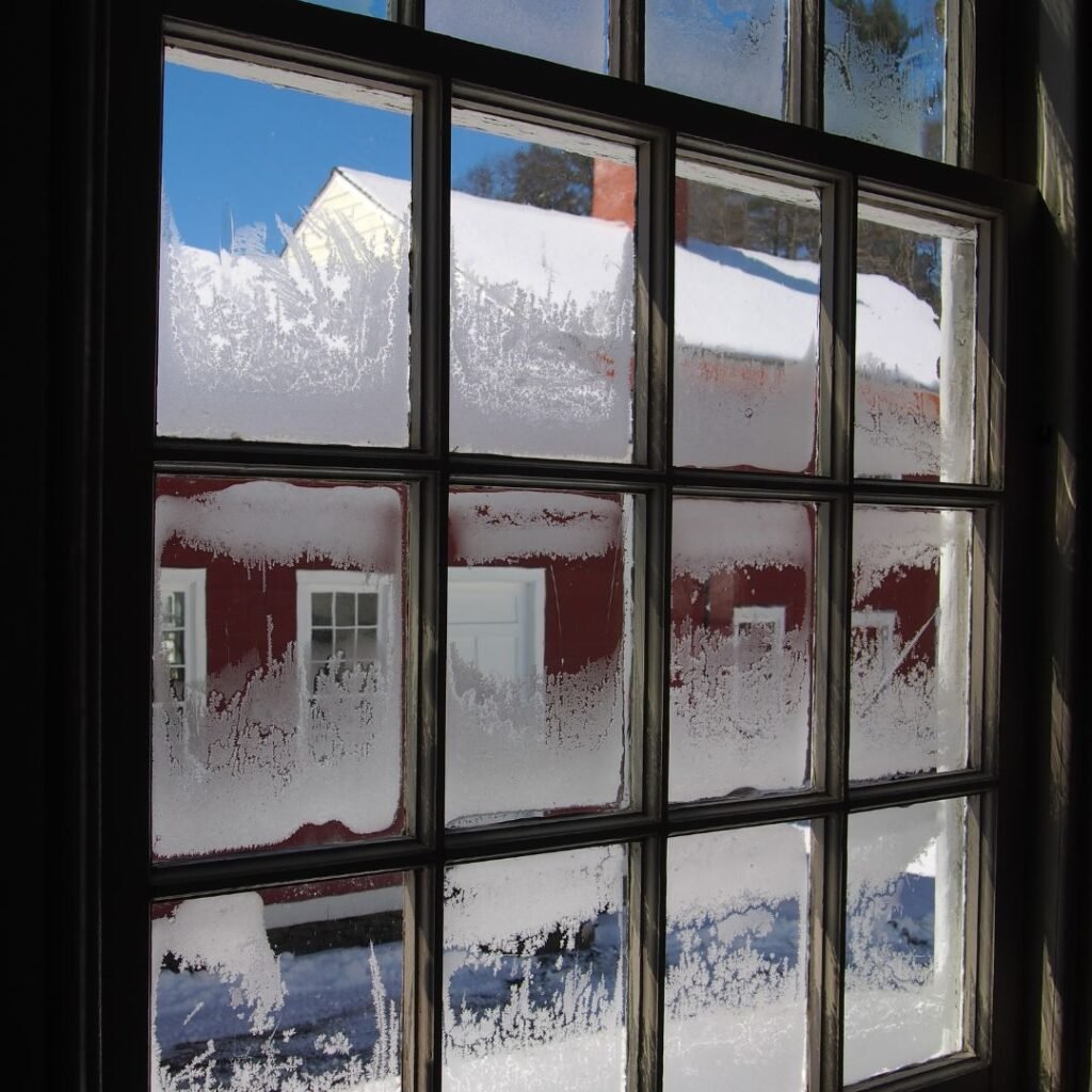 frosty morning window